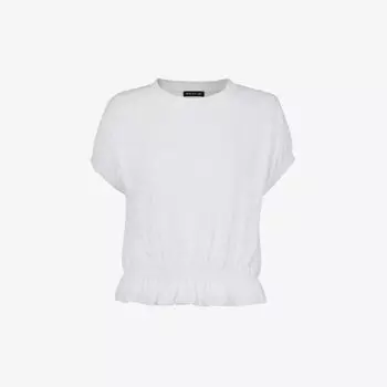 Хлопковый топ Celly со сборками по краю Whistles, белый