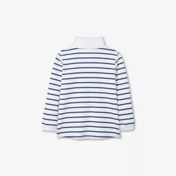Хлопковый топ для регби в бретонскую полоску 0–18 месяцев The Little White Company, цвет stripe