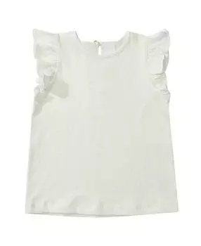 Хлопковый топ Edie с оборками для девочек – Baby, Little Kid, Big Kid Dotty Dungarees, цвет White