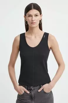 Хлопковый топ G-Star Raw, черный