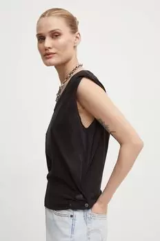 Хлопковый топ G-Star Raw, черный