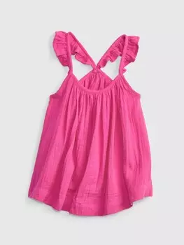 Хлопковый топ Gap, розовый