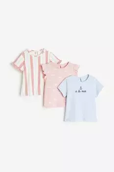 Хлопковый топ из трех предметов H&M