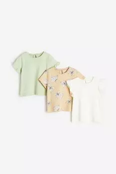 Хлопковый топ из трех предметов H&M
