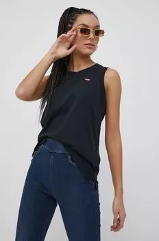 Хлопковый топ Levi's, черный