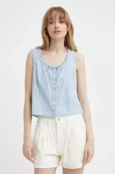Хлопковый топ Levi's, синий