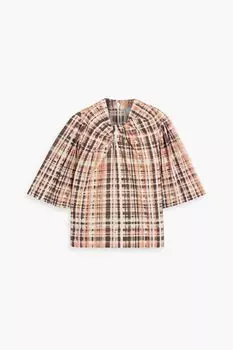 Хлопковый топ Lyell с принтом спереди JOIE, персиковый