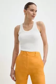 Хлопковый топ Marella, бежевый