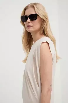 Хлопковый топ Marella, бежевый