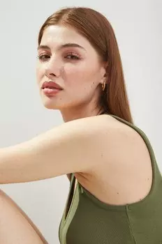 Хлопковый топ Medicine, зеленый