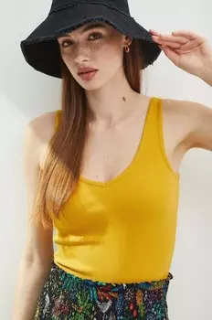 Хлопковый топ Medicine, желтый