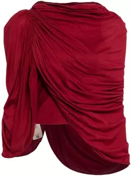 Хлопковый топ Nun T Rick Owens, красный