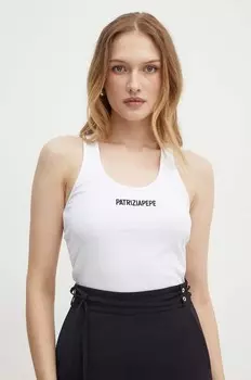Хлопковый топ Patrizia Pepe, белый