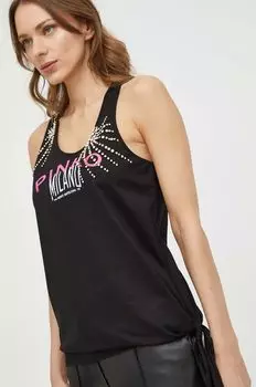 Хлопковый топ Pinko, черный