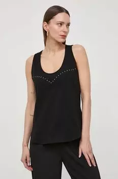 Хлопковый топ Pinko, черный