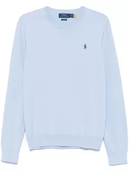Хлопковый топ Polo Ralph Lauren, синий