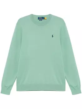 Хлопковый топ Polo Ralph Lauren, зеленый