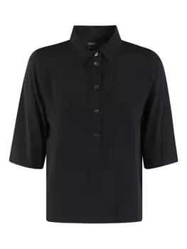 Хлопковый топ-поло Seventy, черный