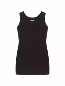 Хлопковый топ Poso LouLou de Saison, черный