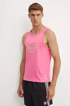 Хлопковый топ Pride adidas Originals, розовый