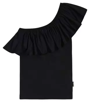 Хлопковый топ Rebecca на одно плечо Molo, черный