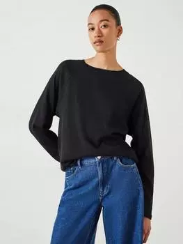 Хлопковый топ-реглан matilda HUSH, черный