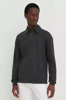 Хлопковый топ с длинными рукавами American Vintage, серый