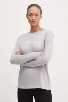 Хлопковый топ с длинными рукавами Columbia North Cascades, серый