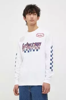 Хлопковый топ с длинными рукавами G-Star Raw, белый