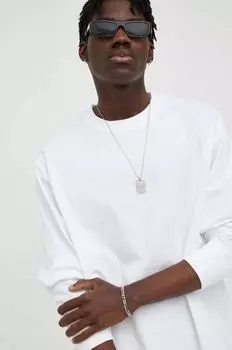 Хлопковый топ с длинными рукавами G-Star Raw, белый