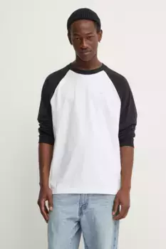 Хлопковый топ с длинными рукавами Hollister Co., белый