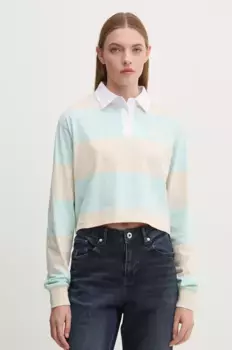 Хлопковый топ с длинными рукавами Karl Kani, бежевый