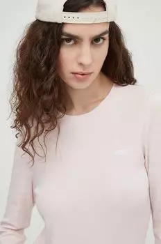 Хлопковый топ с длинными рукавами Levi's, розовый