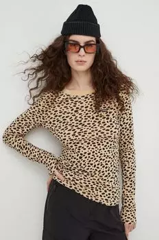 Хлопковый топ с длинными рукавами Levi's, бежевый