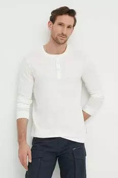 Хлопковый топ с длинными рукавами Marc O'Polo, белый