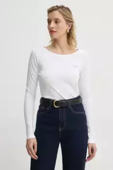 Хлопковый топ с длинными рукавами Marc O'Polo, белый