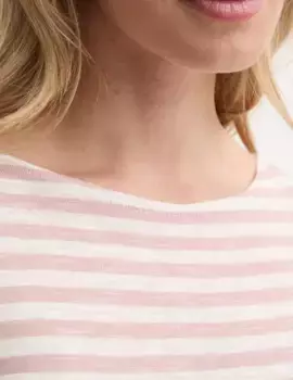 Хлопковый топ с длинными рукавами Marc O'Polo, розовый