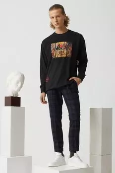 Хлопковый топ с длинными рукавами Medicine, черный