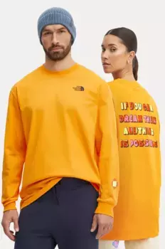 Хлопковый топ с длинными рукавами TNF x Yinka Ilori The North Face, оранжевый