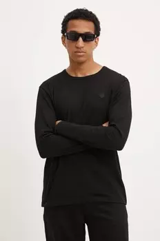 Хлопковый топ с длинными рукавами Wood Wood, черный