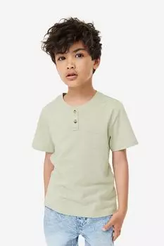 Хлопковый топ с круглым вырезом H&M