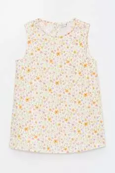 Хлопковый топ с принтом Lc Waikiki, белый