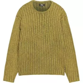 Хлопковый топ с резинкой Stussy, зеленый