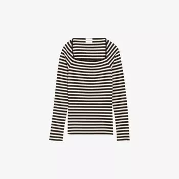 Хлопковый топ с рисунком Claudie Pierlot, красный