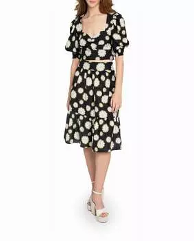 Хлопковый топ в форме сердца Hazy Daisy Nicole Miller