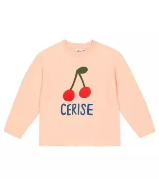 Хлопковый топ вишневого цвета Jellymallow, розовый