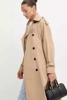 Хлопковый тренч Answear.Lab, бежевый
