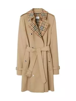 Хлопковый тренч Montrose с поясом Burberry