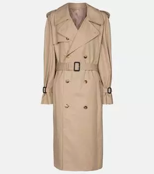 Хлопковый тренч release 04 Wardrobe.Nyc, бежевый