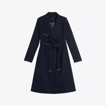 Хлопковый тренч Rosina с запахом спереди и поясом Ted Baker, синий